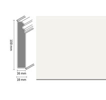 Плинтус Плинтус Dollken Cubu Flex life Hamburg Style 100 1013 white фото 1 | FLOORDEALER